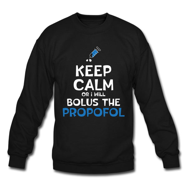 Bolus the propofol Crewneck Sweatshirt-Unisex Crewneck Sweatshirt | Gildan 18000-I love Veterinary