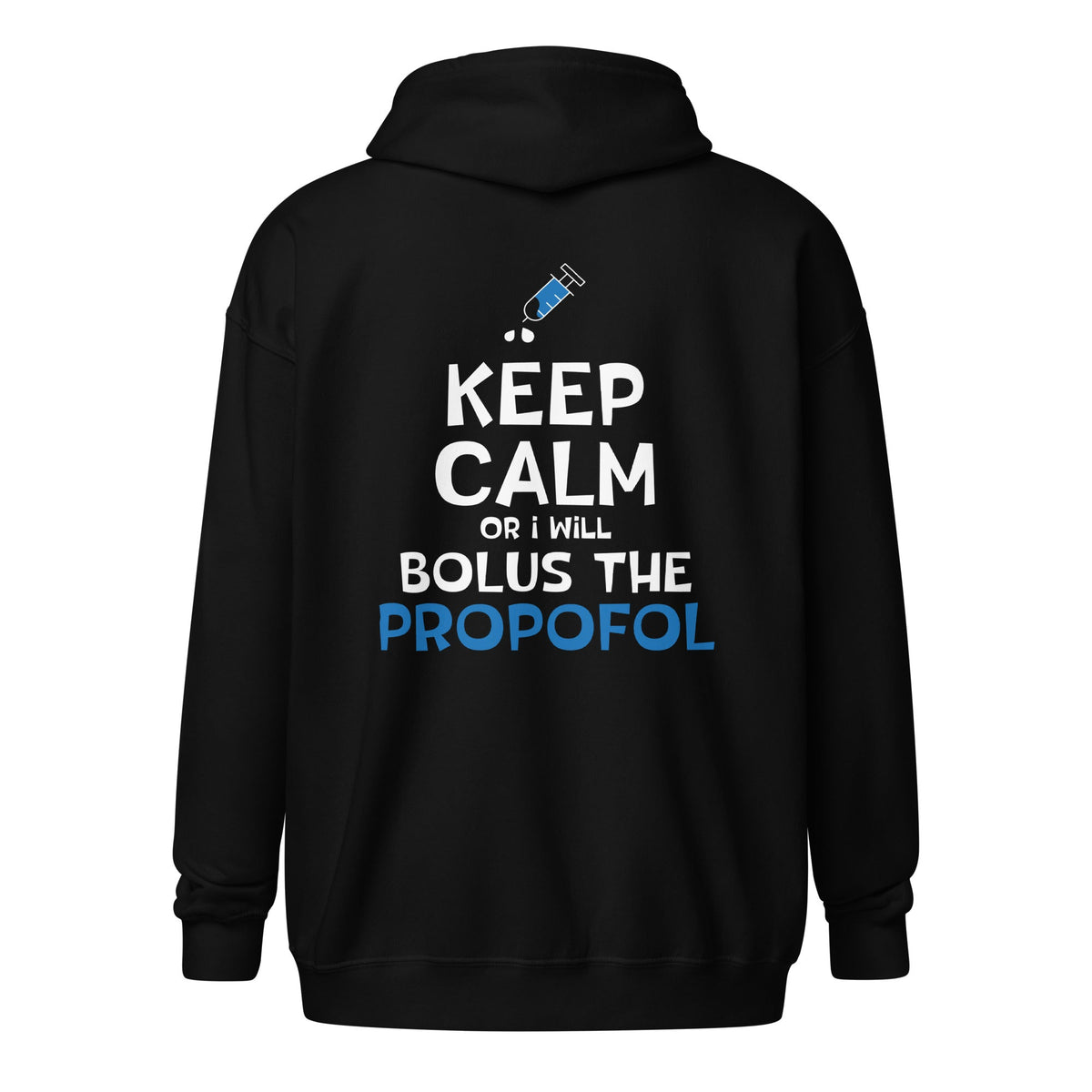 Bolus the propofol Unisex Zip Hoodie-Unisex Zip Hoodie | Gildan 18600-I love Veterinary