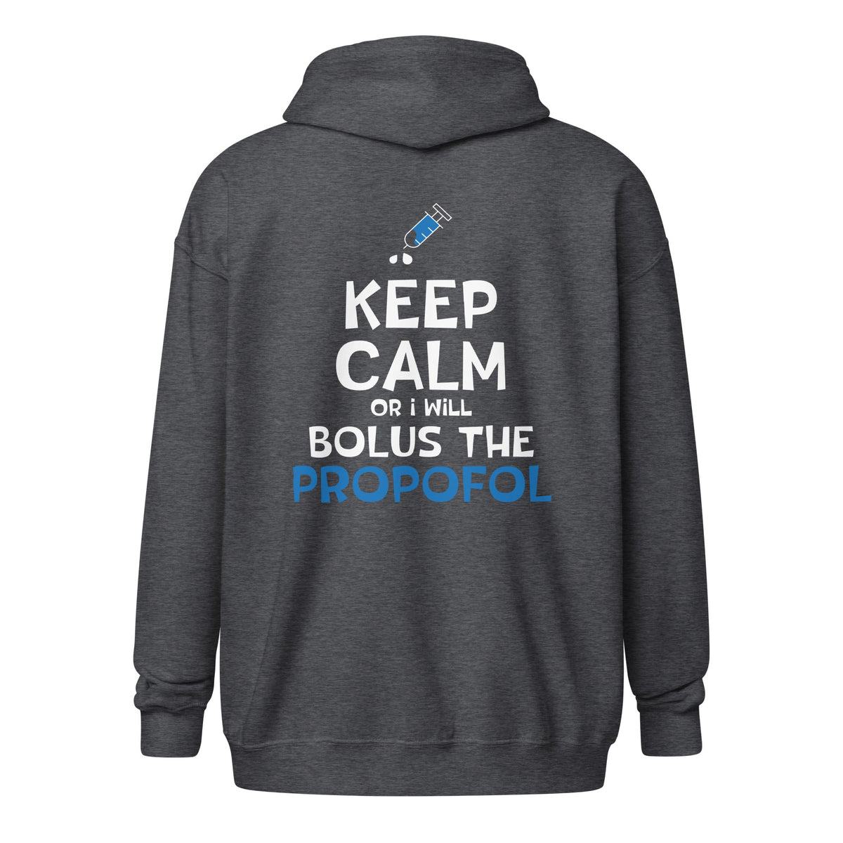 Bolus the propofol Unisex Zip Hoodie-Unisex Zip Hoodie | Gildan 18600-I love Veterinary