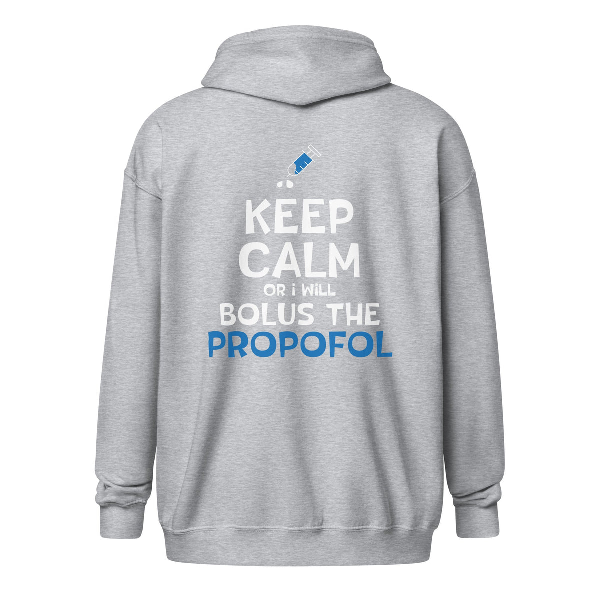 Bolus the propofol Unisex Zip Hoodie-Unisex Zip Hoodie | Gildan 18600-I love Veterinary