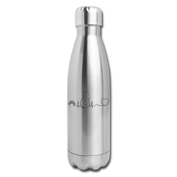Cat Pulse Insulated Stainless Steel Water Bottle-Insulated Stainless Steel Water Bottle | DyeTrans-I love Veterinary