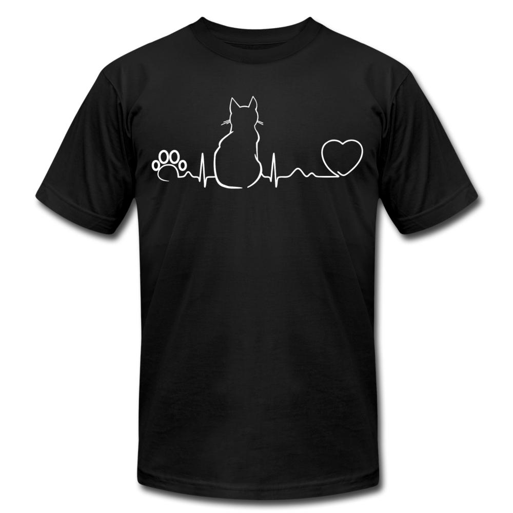 Cat Pulse Unisex Jersey T-Shirt by Bella + Canvas-Unisex T-Shirt | Bella + Canvas 3001-I love Veterinary