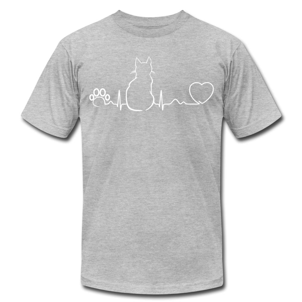 Cat Pulse Unisex Jersey T-Shirt by Bella + Canvas-Unisex T-Shirt | Bella + Canvas 3001-I love Veterinary