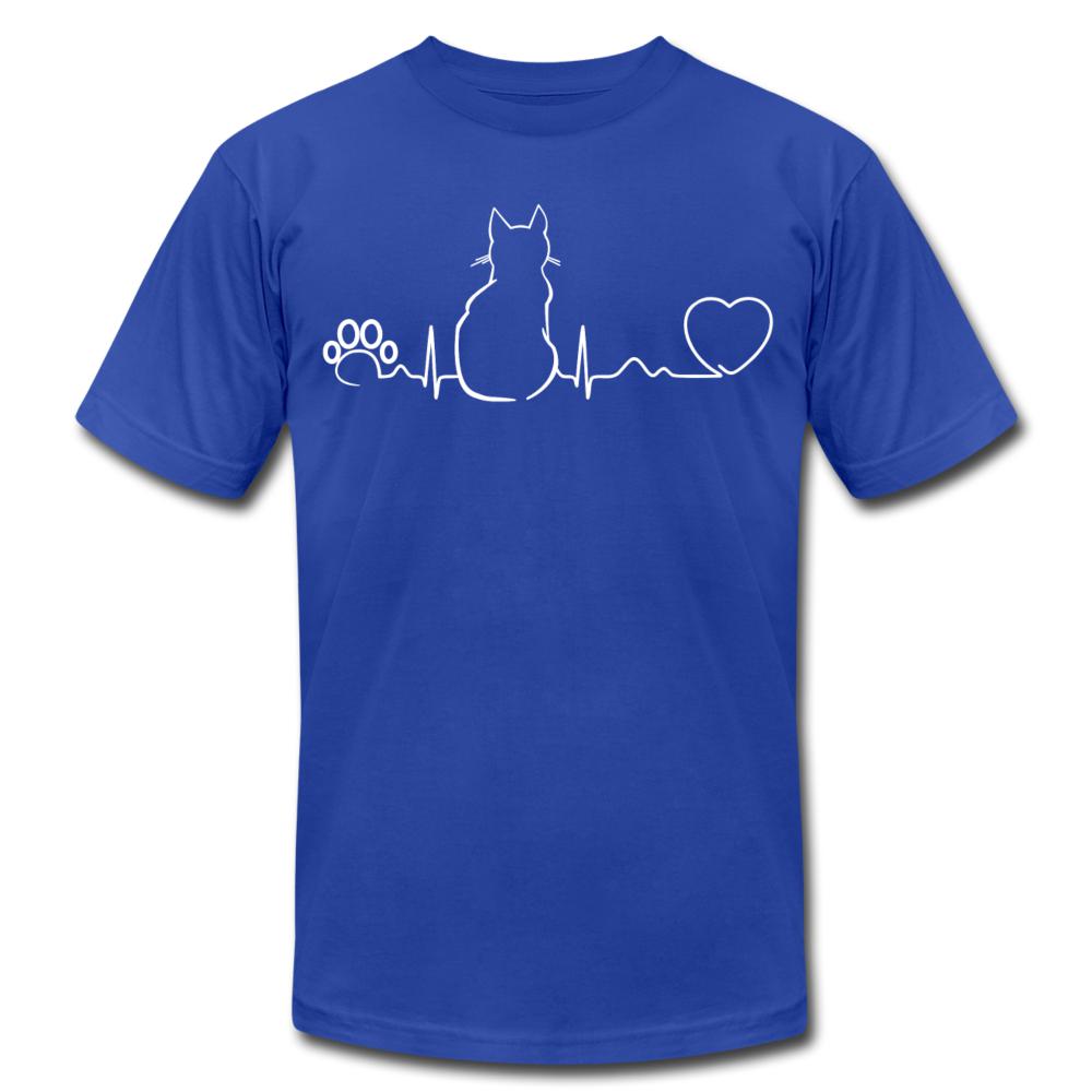 Cat Pulse Unisex Jersey T-Shirt by Bella + Canvas-Unisex T-Shirt | Bella + Canvas 3001-I love Veterinary