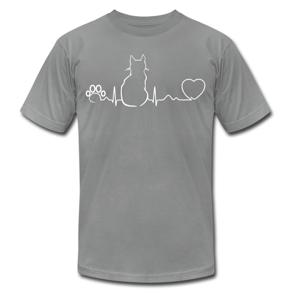 Cat Pulse Unisex Jersey T-Shirt by Bella + Canvas-Unisex T-Shirt | Bella + Canvas 3001-I love Veterinary