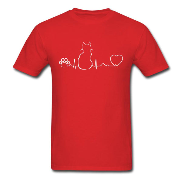 Cat Pulse Unisex T-shirt-Unisex Classic T-Shirt | Fruit of the Loom 3930-I love Veterinary