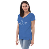 Cat Pulse Women's V-Neck T-Shirt-I love Veterinary