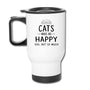 Cats Make Me Happy 14 oz Travel Mug-Travel Mug | BestSub B4QC2-I love Veterinary