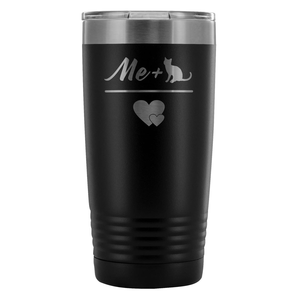 Cats- Me + Cat 20oz Vacuum Tumbler-Tumblers-I love Veterinary