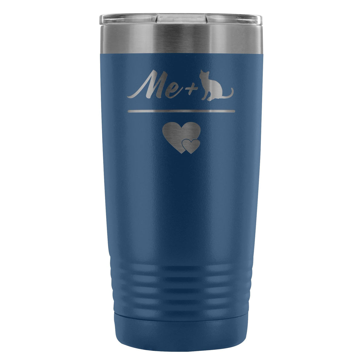 Cats- Me + Cat 20oz Vacuum Tumbler-Tumblers-I love Veterinary