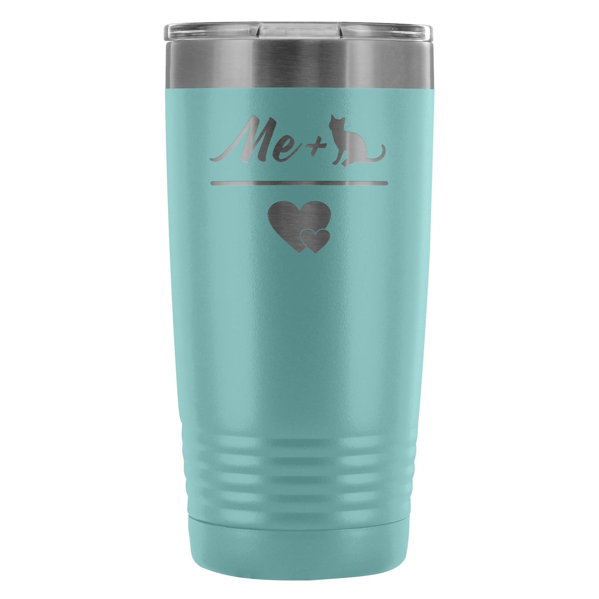 Cats- Me + Cat 20oz Vacuum Tumbler-Tumblers-I love Veterinary