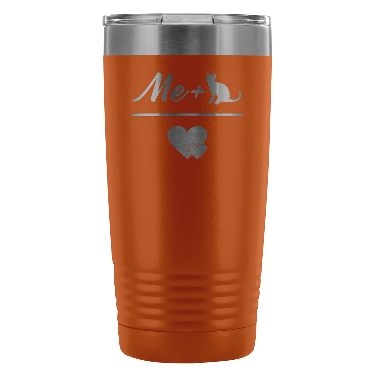 Cats- Me + Cat 20oz Vacuum Tumbler-Tumblers-I love Veterinary