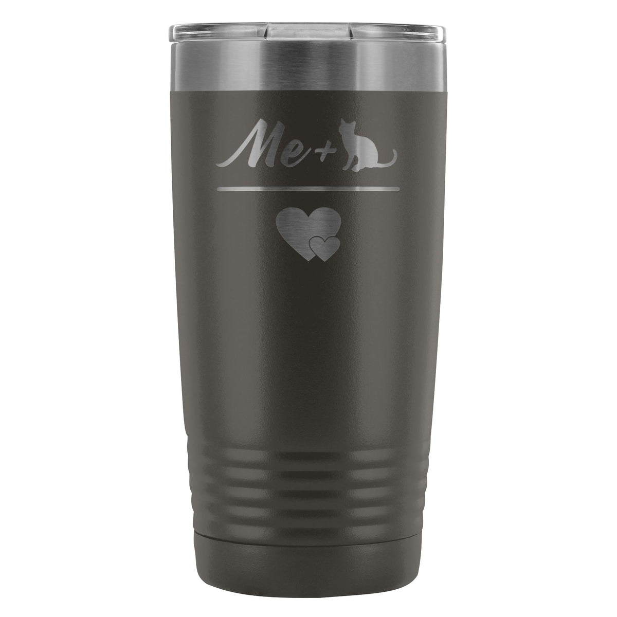 Cats- Me + Cat 20oz Vacuum Tumbler-Tumblers-I love Veterinary