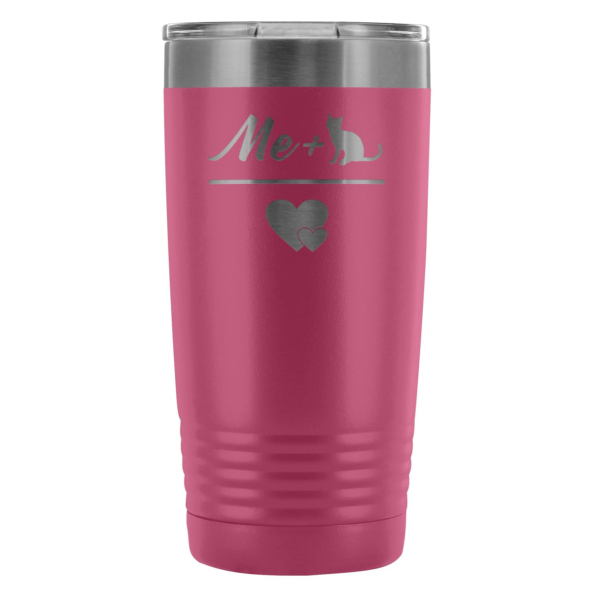 Cats- Me + Cat 20oz Vacuum Tumbler-Tumblers-I love Veterinary