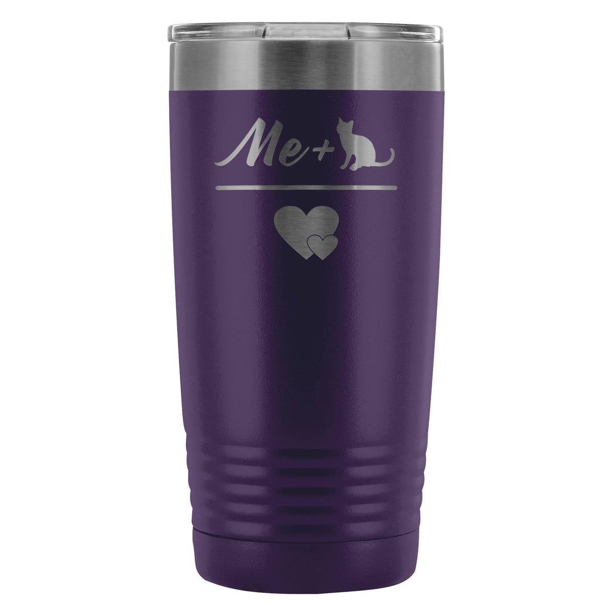 Cats- Me + Cat 20oz Vacuum Tumbler-Tumblers-I love Veterinary