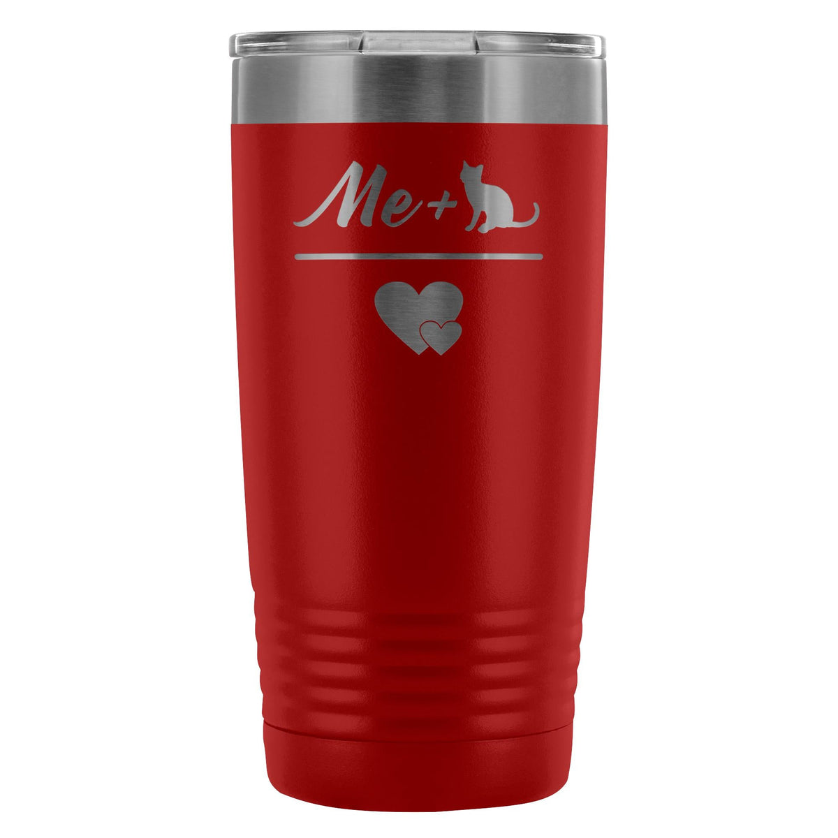 Cats- Me + Cat 20oz Vacuum Tumbler-Tumblers-I love Veterinary
