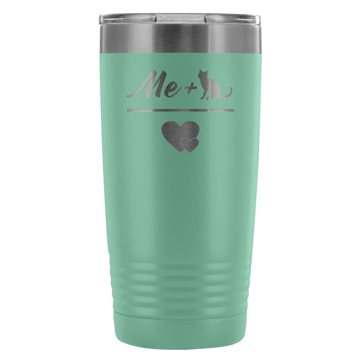 Cats- Me + Cat 20oz Vacuum Tumbler-Tumblers-I love Veterinary