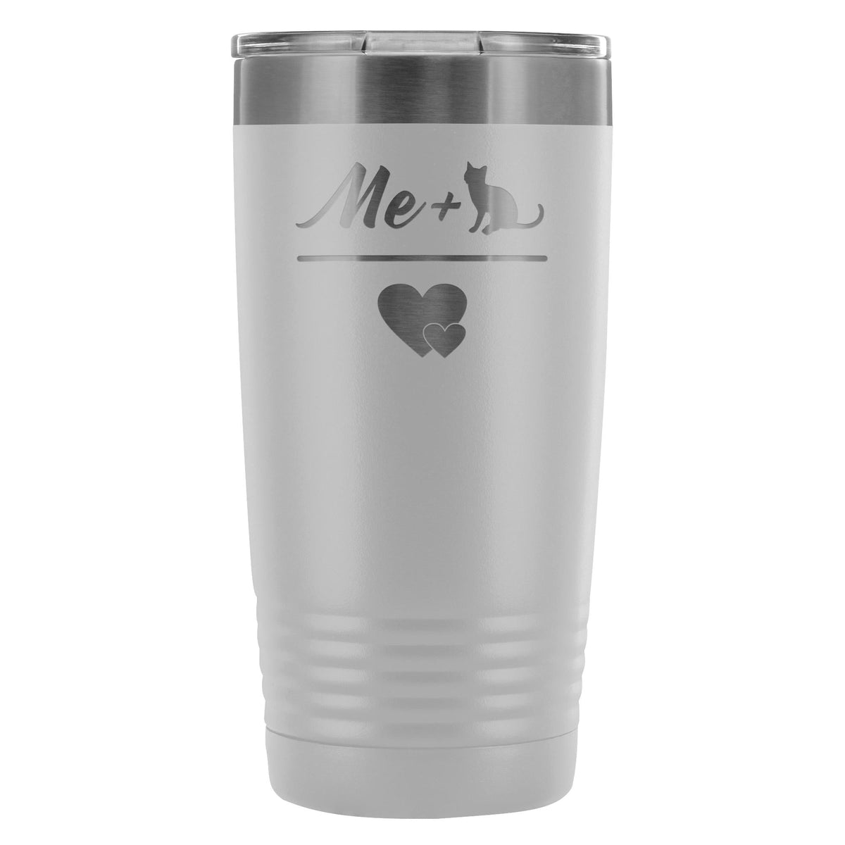 Cats- Me + Cat 20oz Vacuum Tumbler-Tumblers-I love Veterinary