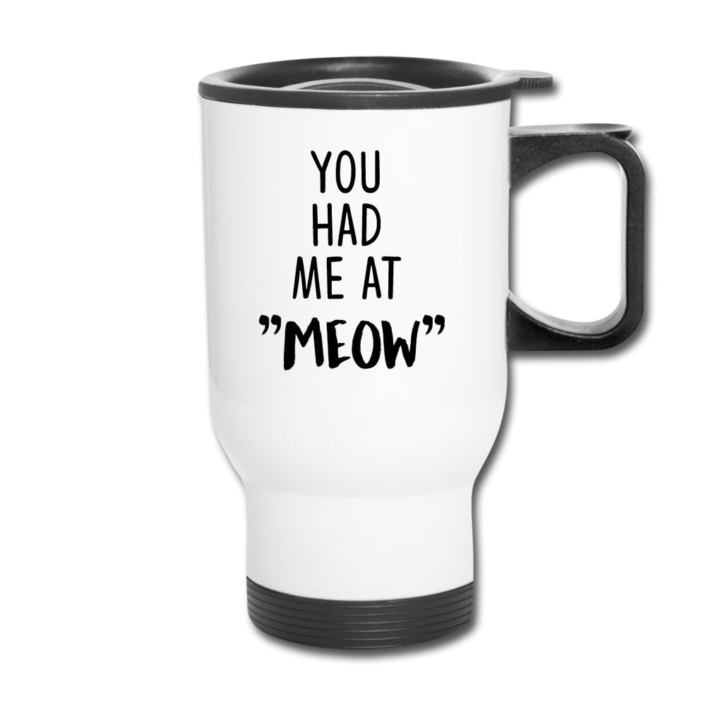 Cats - You had me at "meow" 14oz Travel Mug-Travel Mug | BestSub B4QC2-I love Veterinary