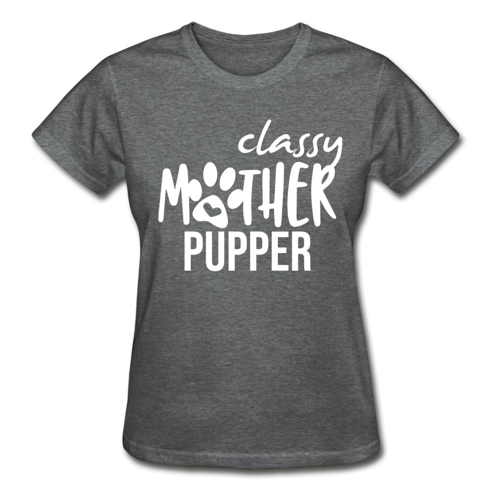 Classy mother pupper Gildan Ultra Cotton Ladies T-Shirt-Ultra Cotton Ladies T-Shirt | Gildan G200L-I love Veterinary