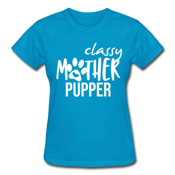 Classy mother pupper Gildan Ultra Cotton Ladies T-Shirt-Ultra Cotton Ladies T-Shirt | Gildan G200L-I love Veterinary