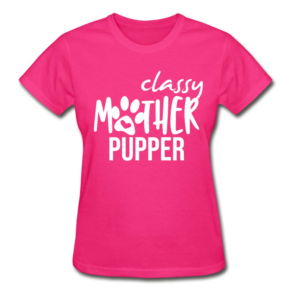 Classy mother pupper Gildan Ultra Cotton Ladies T-Shirt-Ultra Cotton Ladies T-Shirt | Gildan G200L-I love Veterinary