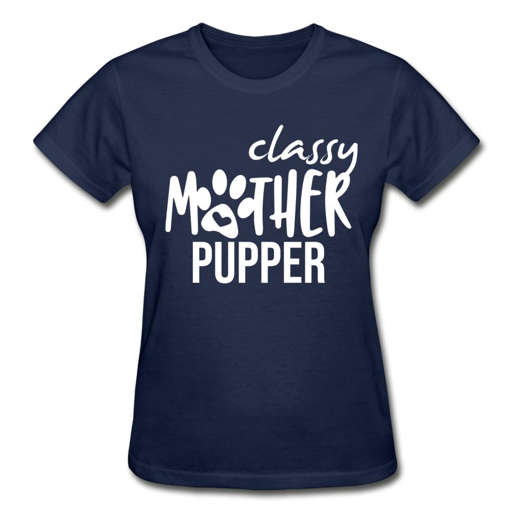 Classy mother pupper Gildan Ultra Cotton Ladies T-Shirt-Ultra Cotton Ladies T-Shirt | Gildan G200L-I love Veterinary