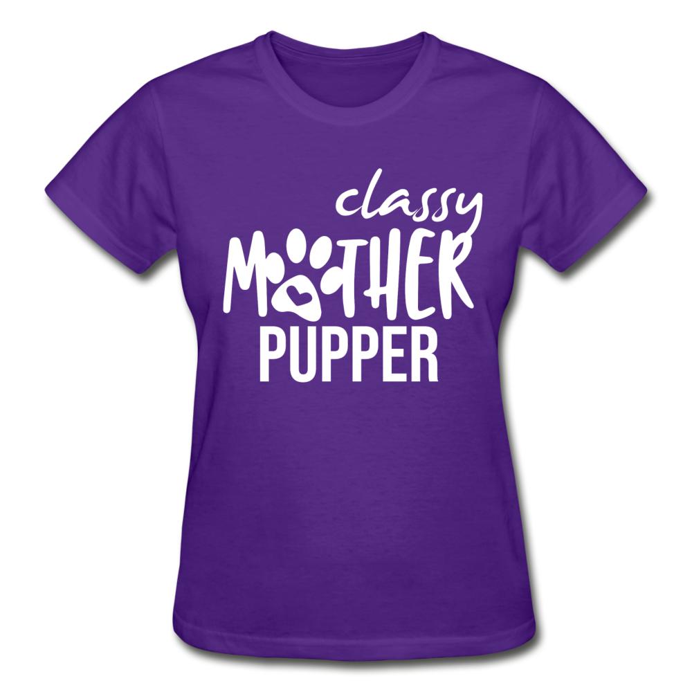 Classy mother pupper Gildan Ultra Cotton Ladies T-Shirt-Ultra Cotton Ladies T-Shirt | Gildan G200L-I love Veterinary