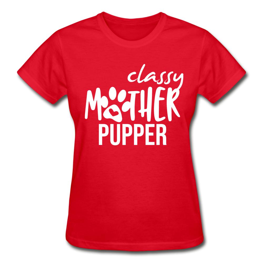 Classy mother pupper Gildan Ultra Cotton Ladies T-Shirt-Ultra Cotton Ladies T-Shirt | Gildan G200L-I love Veterinary