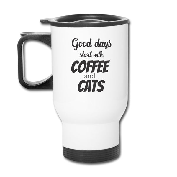 Coffee and Cats 14 oz Travel Mug-Travel Mug | BestSub B4QC2-I love Veterinary