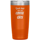 Coffee and cats 20oz-Tumblers-I love Veterinary