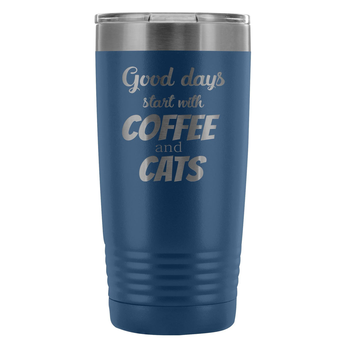 Coffee and cats 20oz Vacuum Tumbler-Tumblers-I love Veterinary