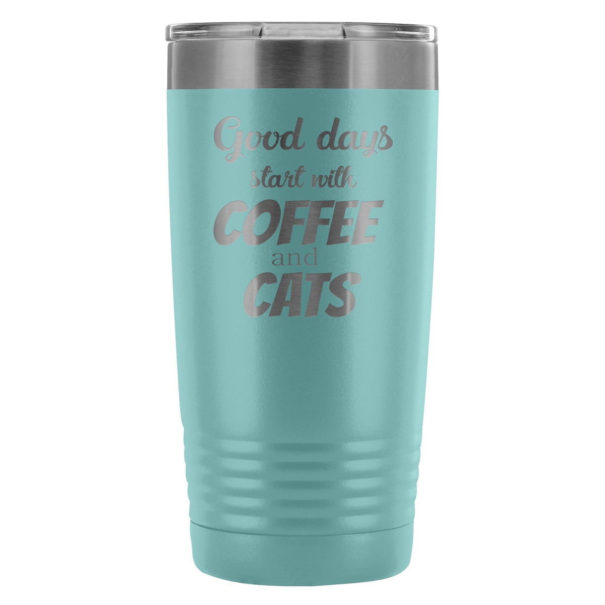 Coffee and cats 20oz Vacuum Tumbler-Tumblers-I love Veterinary