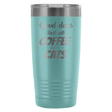 Coffee and cats 20oz Vacuum Tumbler-Tumblers-I love Veterinary