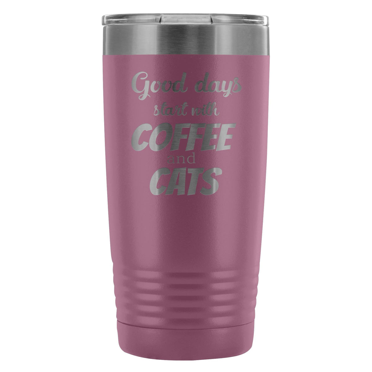 Coffee and cats 20oz Vacuum Tumbler-Tumblers-I love Veterinary