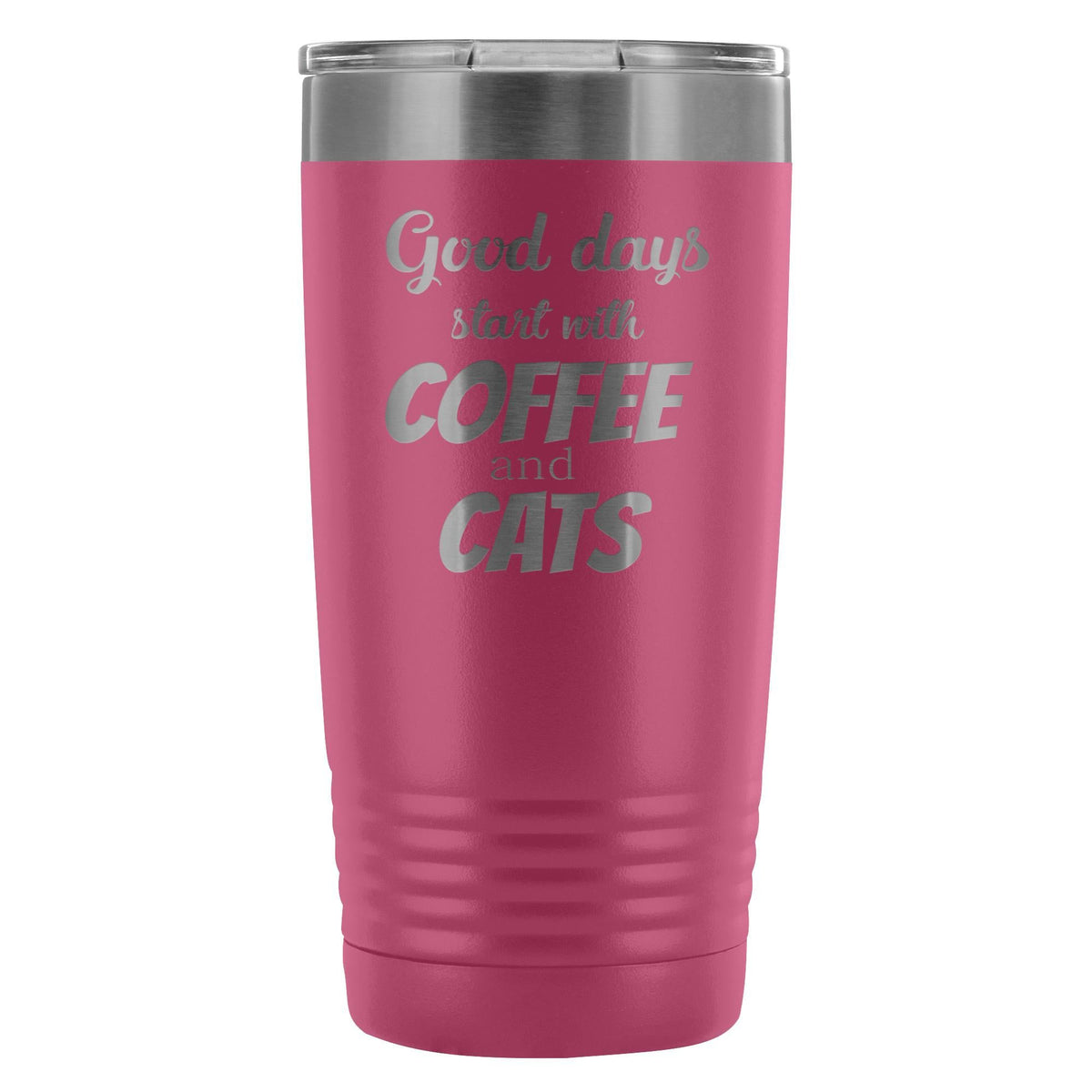 Coffee and cats 20oz Vacuum Tumbler-Tumblers-I love Veterinary