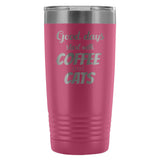 Coffee and cats 20oz Vacuum Tumbler-Tumblers-I love Veterinary