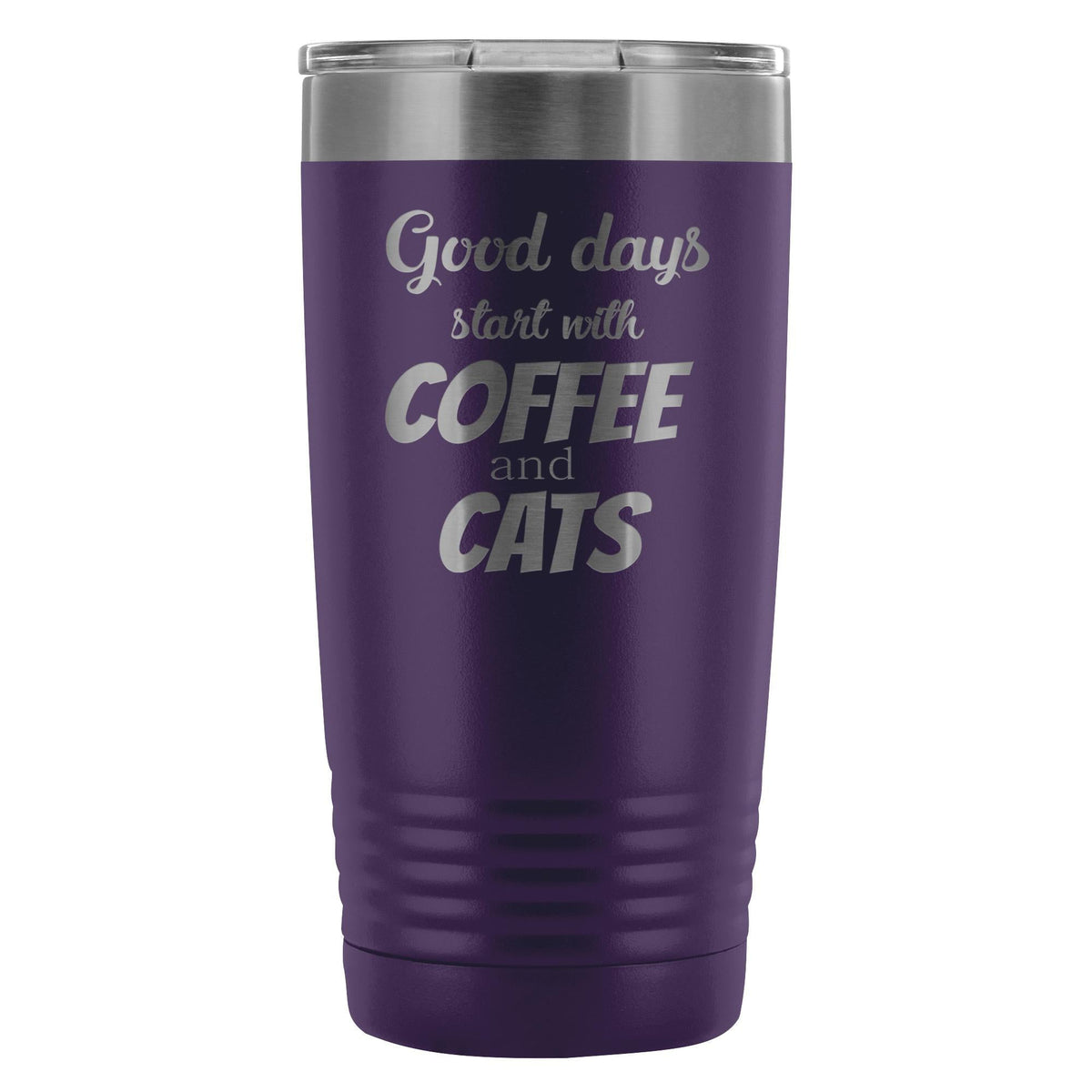 Coffee and cats 20oz Vacuum Tumbler-Tumblers-I love Veterinary