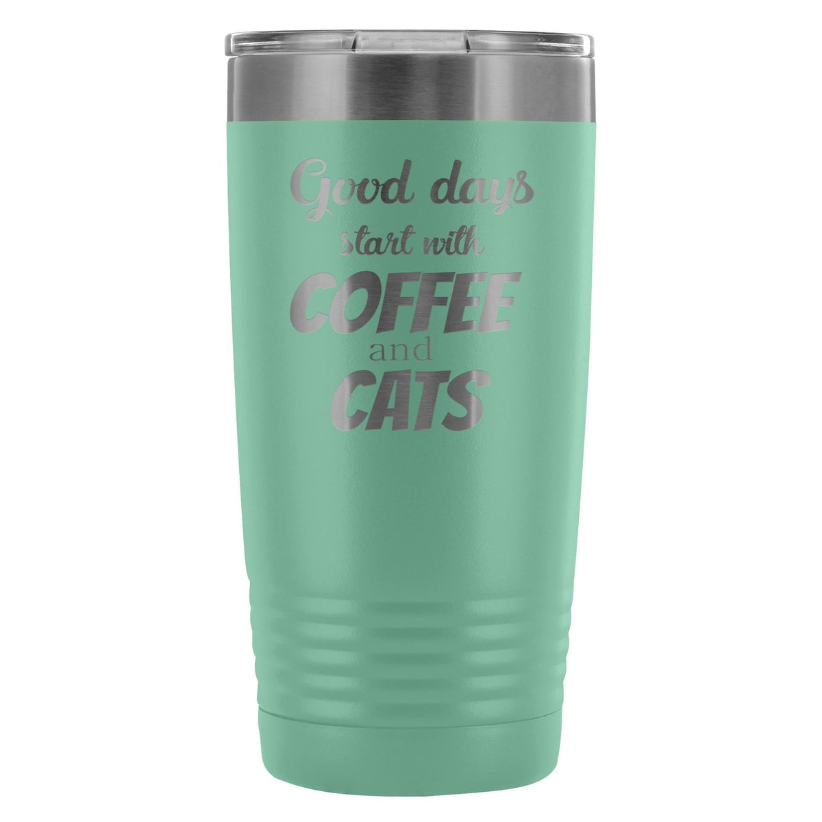 Coffee and cats 20oz Vacuum Tumbler-Tumblers-I love Veterinary