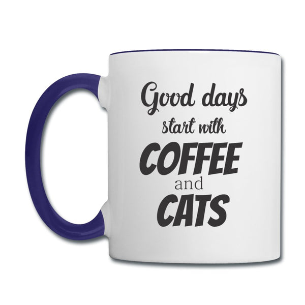 Coffee and cats Contrast Coffee Mug-Contrast Coffee Mug | BestSub B11TAA-I love Veterinary