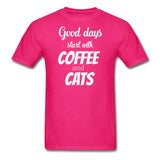 Coffee and cats Unisex T-shirt-Unisex Classic T-Shirt | Fruit of the Loom 3930-I love Veterinary