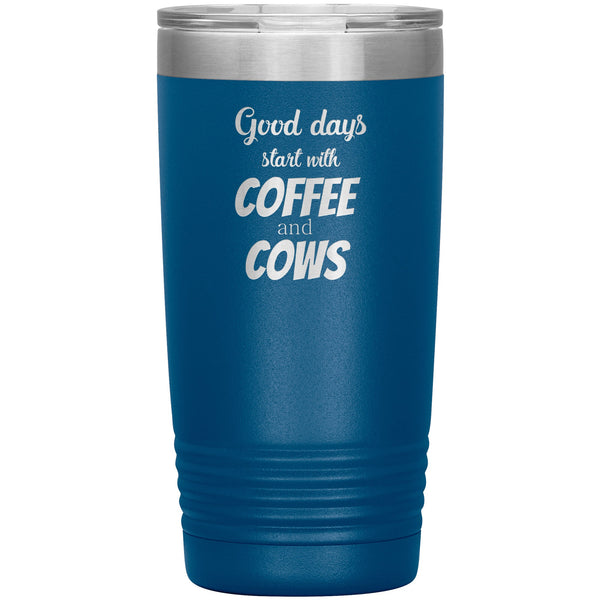 Coffee and cows 20oz-Tumblers-I love Veterinary