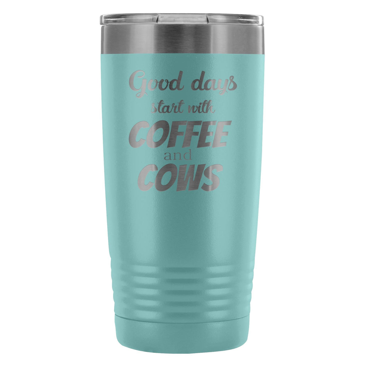 Coffee and cows 20oz Vacuum Tumbler-Tumblers-I love Veterinary