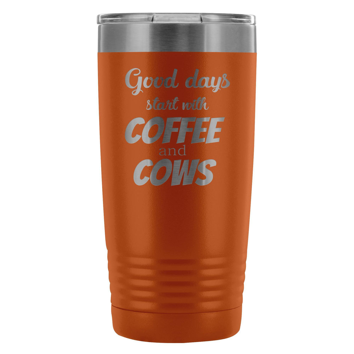 Coffee and cows 20oz Vacuum Tumbler-Tumblers-I love Veterinary