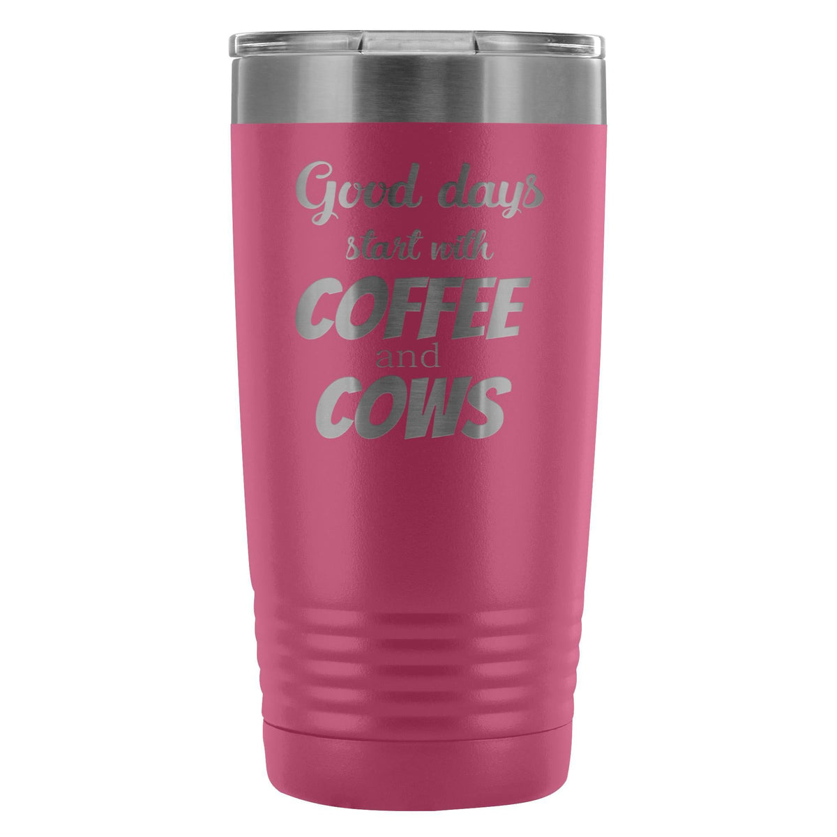 Coffee and cows 20oz Vacuum Tumbler-Tumblers-I love Veterinary