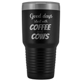 Coffee and cows 30oz Vacuum Tumbler-Tumblers-I love Veterinary