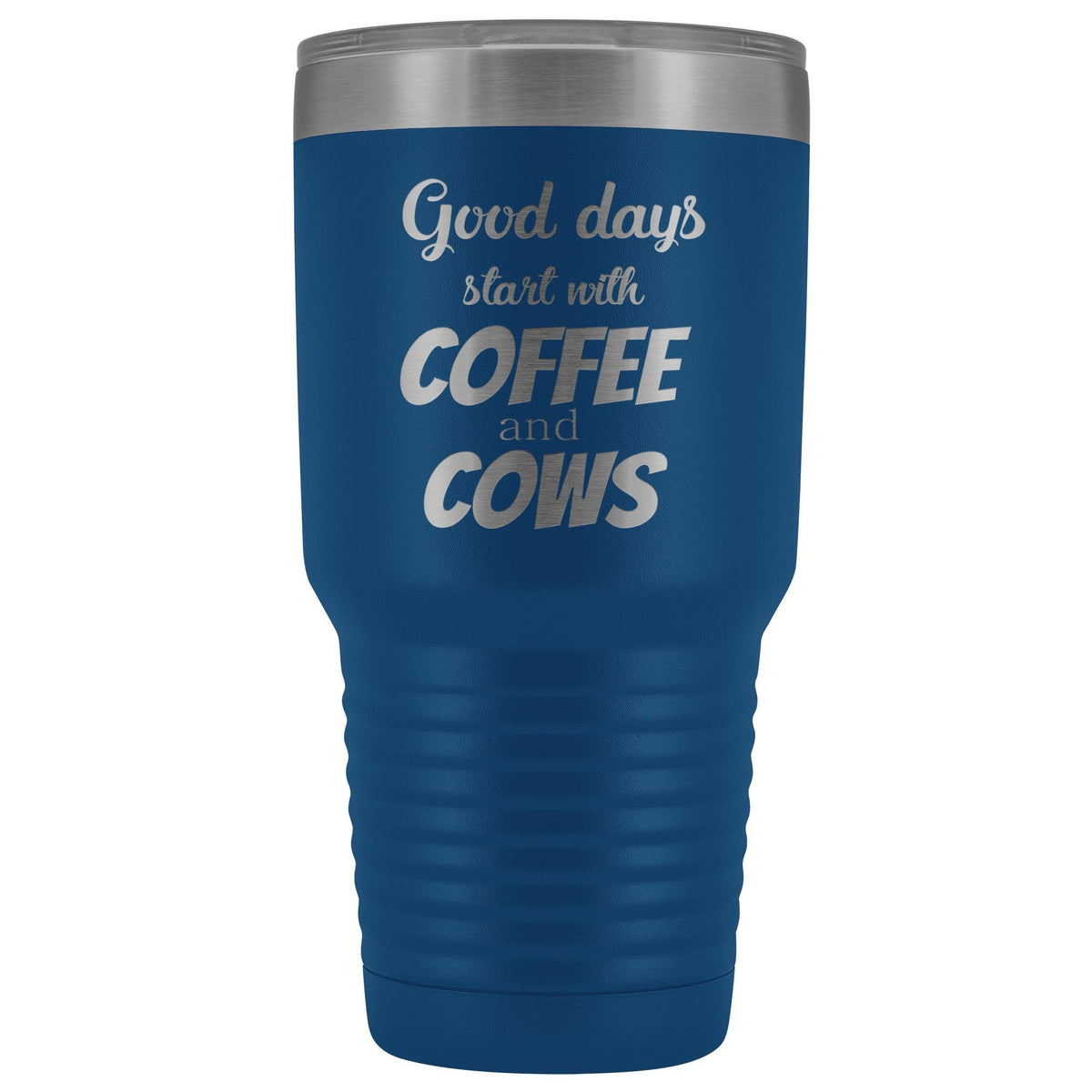 Coffee and cows 30oz Vacuum Tumbler-Tumblers-I love Veterinary