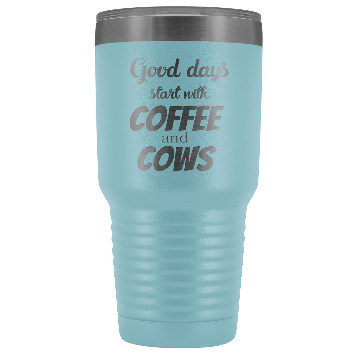 Coffee and cows 30oz Vacuum Tumbler-Tumblers-I love Veterinary