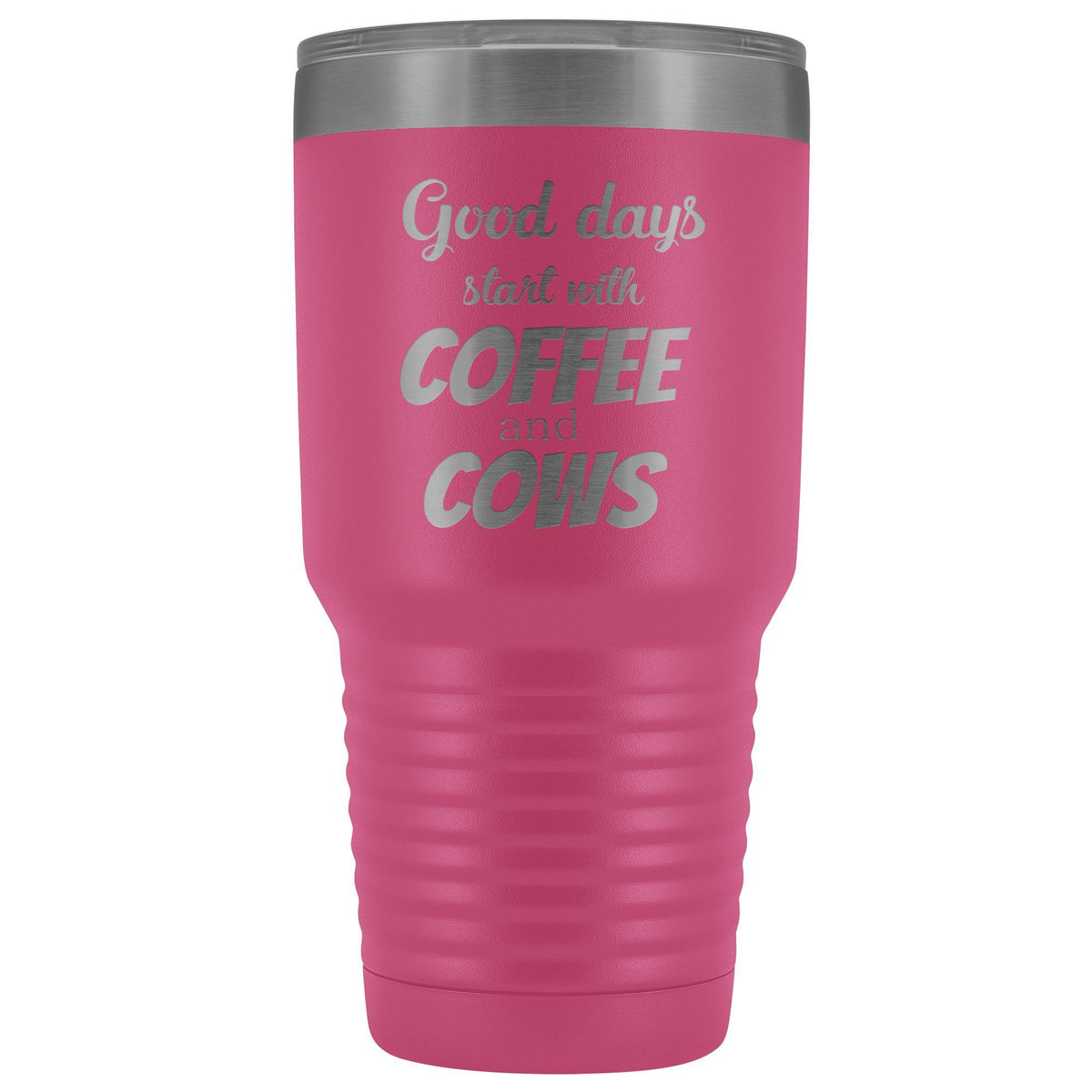 Coffee and cows 30oz Vacuum Tumbler-Tumblers-I love Veterinary