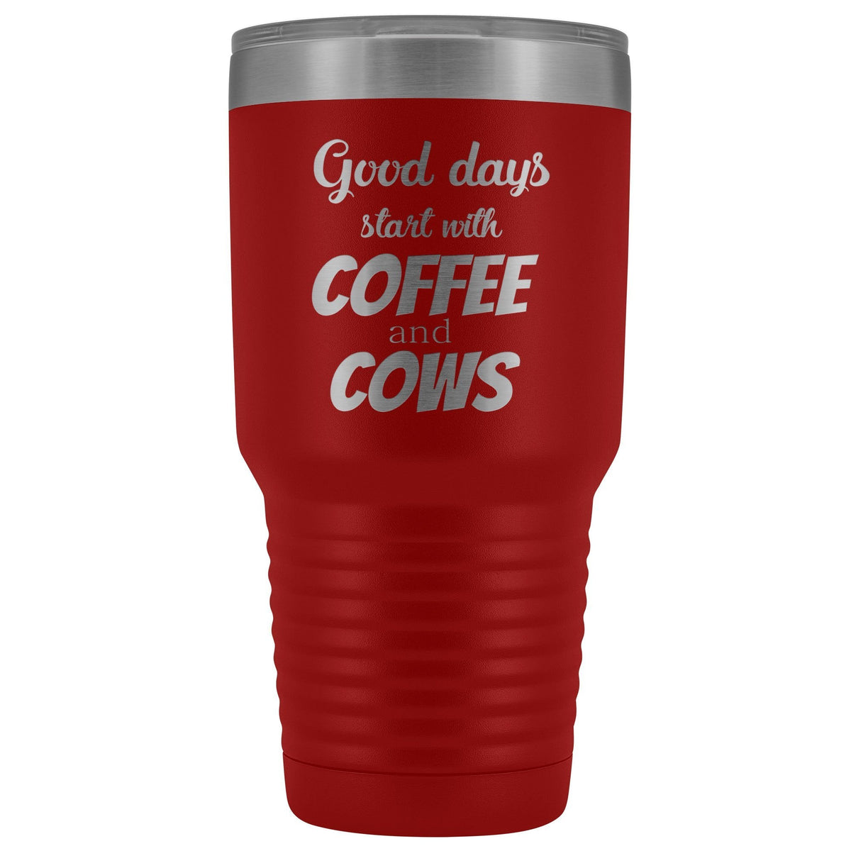 Coffee and cows 30oz Vacuum Tumbler-Tumblers-I love Veterinary